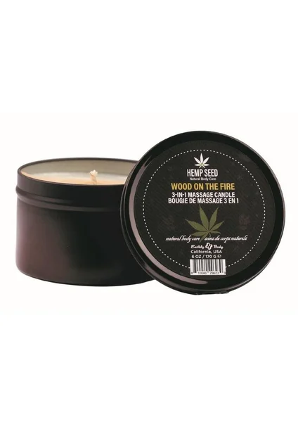 Earthly Body Hemp Seed 3 In 1 Massage Candle — image 8 of 9