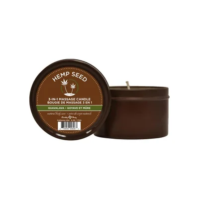 earthly body hemp seed 3 in 1 massage candle