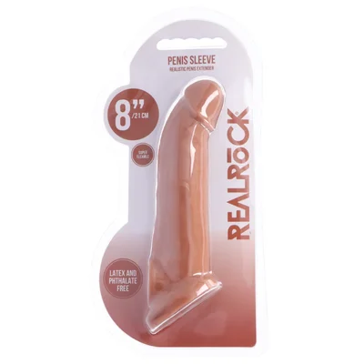realrock realistic 8 inch penis sleeve