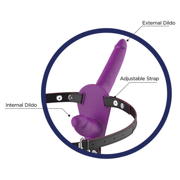Double Dickin Silicone Double Dildo Strap-On for Women — image 3 of 3