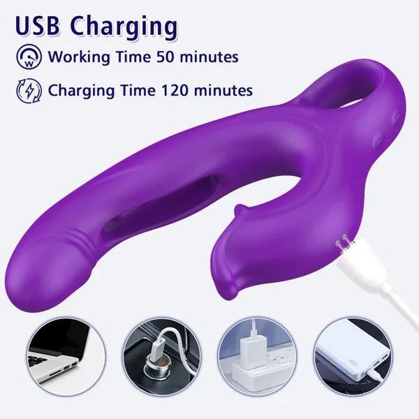 Amelia Flapping Vibrator with Licking Tongue — image 19 of 22
