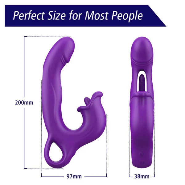 Amelia Flapping Vibrator with Licking Tongue — image 16 of 22