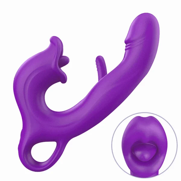 Amelia Flapping Vibrator with Licking Tongue — image 3 of 22