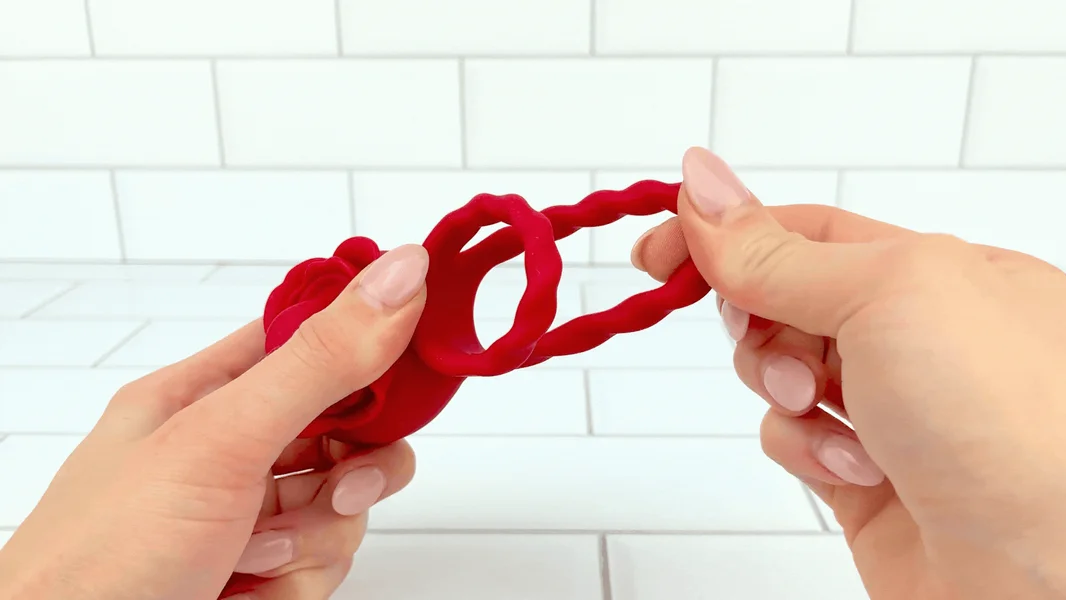 Twirling Tongue Flower Silicone C-Ring - Give Her Oral During Sex While Staying Rock Hard! — image 6 of 11
