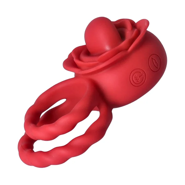 Twirling Tongue Flower Silicone C-Ring - Give Her Oral During Sex While Staying Rock Hard! — image 11 of 11