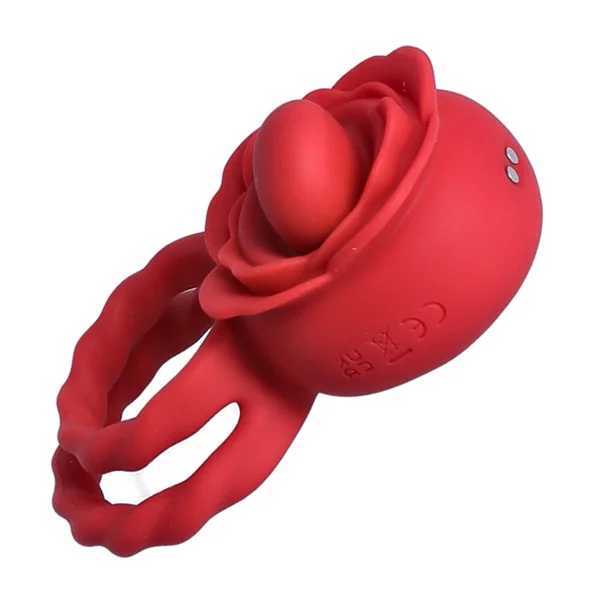 Twirling Tongue Flower Silicone C-Ring - Give Her Oral During Sex While Staying Rock Hard! — image 5 of 11