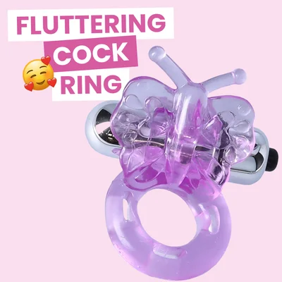 purrfect pets buzzy butterfly silicone stimulator with vibrating bullet