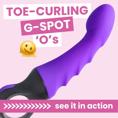 flexible vibrating g spot dildo curved to hit the g spot p spot just right