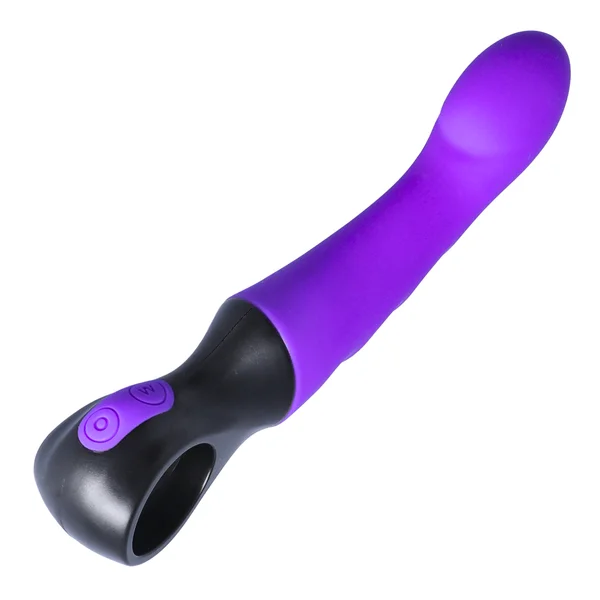 Flexible Vibrating G-Spot Dildo - Curved To Hit The G-Spot & P-Spot Just Right! — image 9 of 10