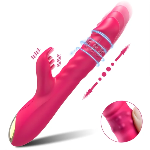 Thrusting Spinning Licking Dual Action Vibrator - Rolling Beads Massage Inner Walls with Every Thrust! — image 5 of 11