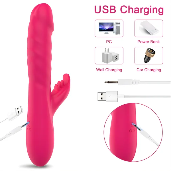 Thrusting Spinning Licking Dual Action Vibrator - Rolling Beads Massage Inner Walls with Every Thrust! — image 9 of 11