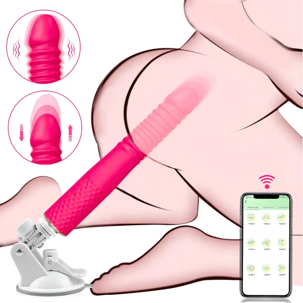 Thrusting and Vibrating Suction Cup Dildo - Easy, Deep, Hands-free O's! — image 9 of 13