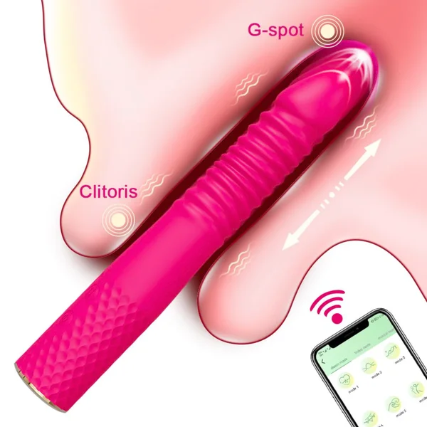 Thrusting and Vibrating Suction Cup Dildo - Easy, Deep, Hands-free O's! — image 8 of 13