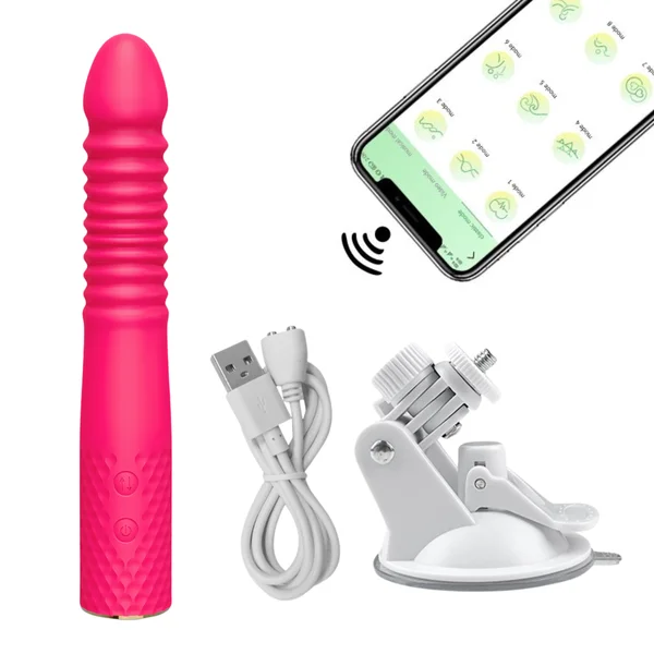 Thrusting and Vibrating Suction Cup Dildo - Easy, Deep, Hands-free O's! — image 11 of 13