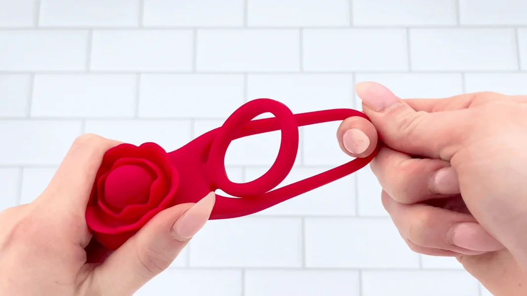 Flower Double C-Ring - Clit Stimulation For Her & Enhanced Erections For You! — image 6 of 10