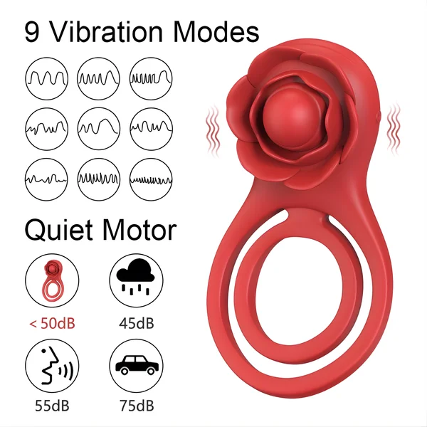 Flower Double C-Ring - Clit Stimulation For Her & Enhanced Erections For You! — image 5 of 10