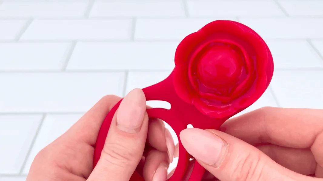 Flower Double C-Ring - Clit Stimulation For Her & Enhanced Erections For You! — image 8 of 10