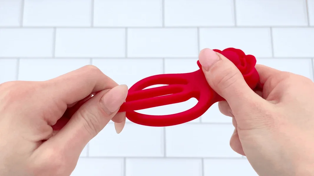 Flower Double C-Ring - Clit Stimulation For Her & Enhanced Erections For You! — image 4 of 10