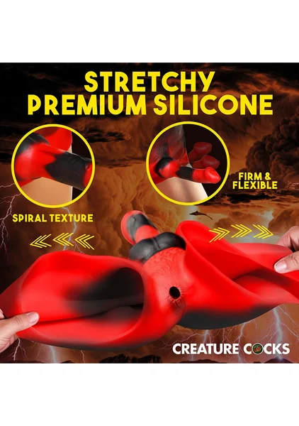 Creature Cocks Hell Hound Silicone Strap-On — image 4 of 6