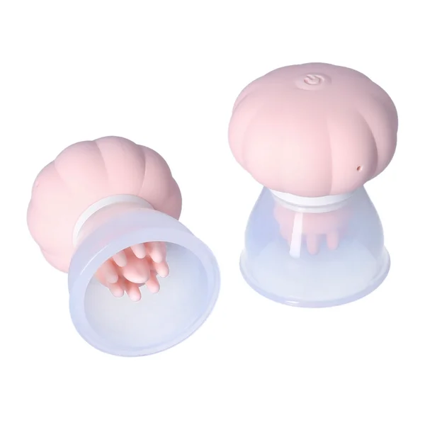 Twist Tease Vibrating & Rotating Nipple Suckers - Comes with 2 Attachments — image 3 of 11