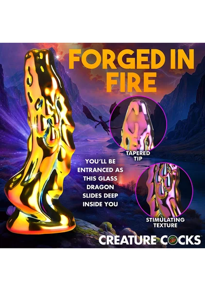 Creature Cocks - Dragon Glass Glass Dildo — image 4 of 7