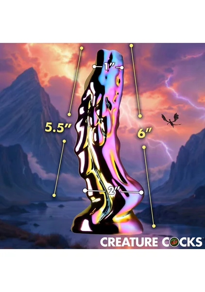 Creature Cocks - Dragon Glass Glass Dildo — image 6 of 7