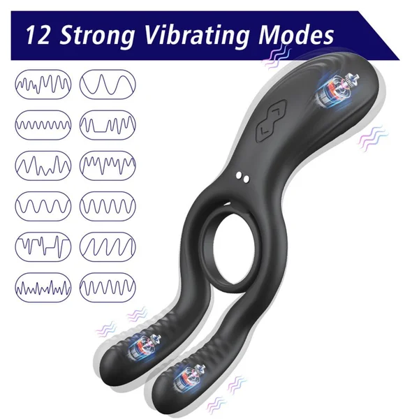 The Dual-Action Clit & Ball Vibrating Cock Ring — image 15 of 15