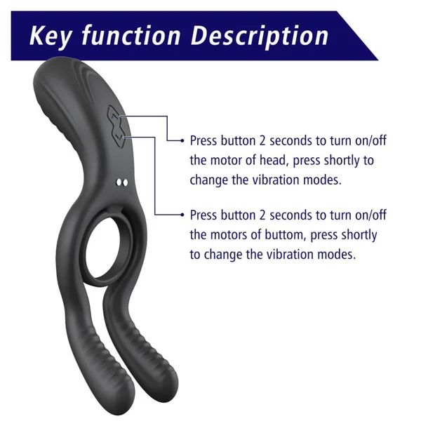The Dual-Action Clit & Ball Vibrating Cock Ring — image 14 of 15