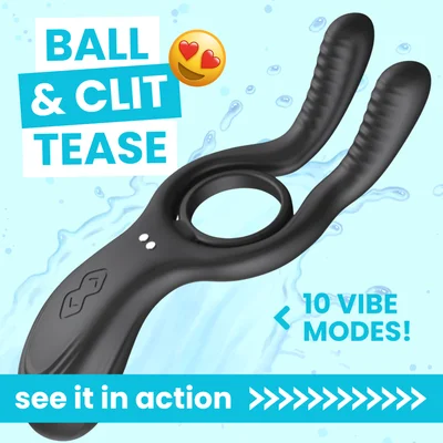 the dual action clit ball vibrating cock ring