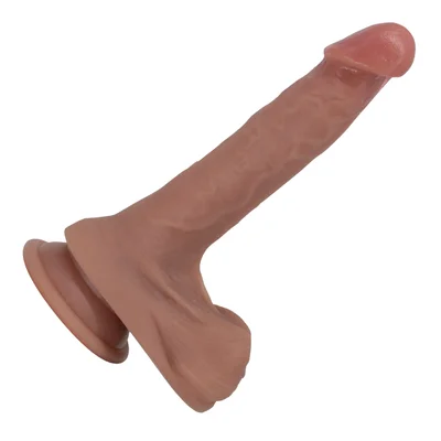 8 suction cup dildo with balls perfect for solo or couple play