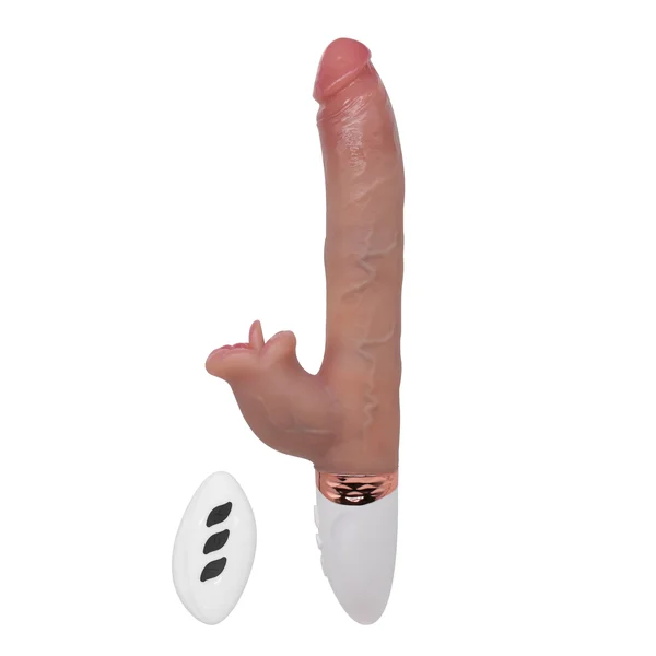 The Symphony of Lust - Heated Thrusting Dildo with Vibrating Clit Licker — image 3 of 16