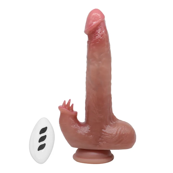 The Hands-Free Heaven - Heated Thrusting & Vibrating Dildo with Clit Licker — image 5 of 14