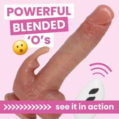 the mounted magic heated thrusting vibrating dildo with rabbit clit stimulator