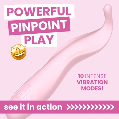 pique pinpoint vibrator perfect for clit or nipple stimulation