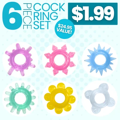 6 piece cock ring set get and stay hard boost your stamina and amplify your orgasms