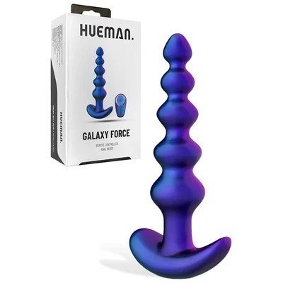 hueman galaxy force 59 remote controlled vibrating anal beads