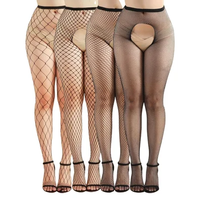open crotch fishnet stockings 4 pack one size fits most