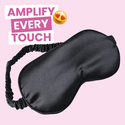 black satin mask