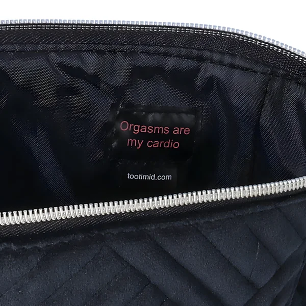 Classy Quilted Fabric Storage Bag for Your Sex Toys and Lubes — image 4 of 7