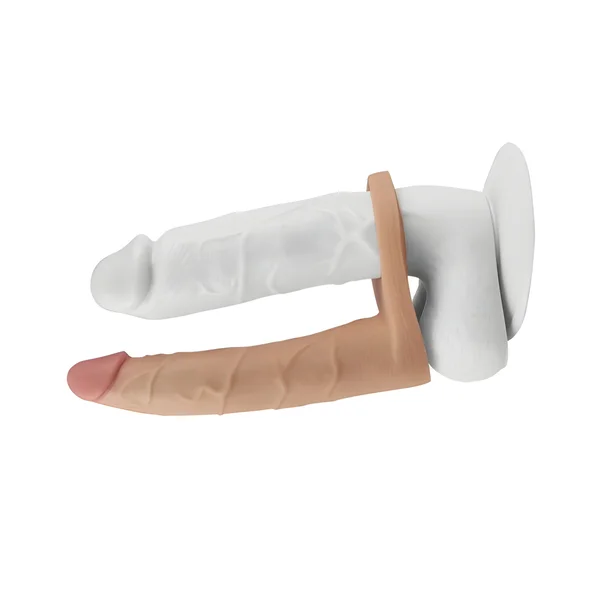 Ultra Soft Double Penetration Vibrating Cock Ring — image 2 of 4
