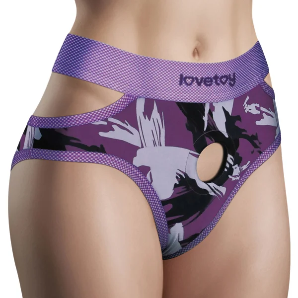 INGEN Purple Camo Strap-on Panties — image 2 of 4