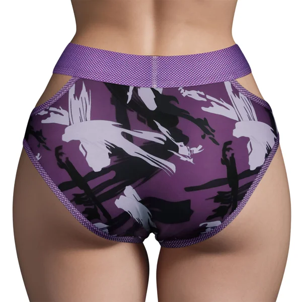 INGEN Purple Camo Strap-on Panties — image 3 of 4
