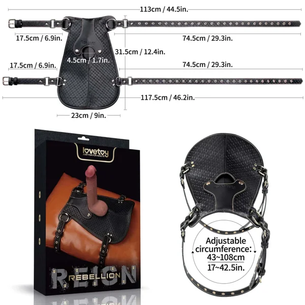 Rebellion Reign Dildo Saddle - One Saddle, Endless Ways To Play! — image 7 of 7