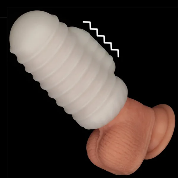 Knight's Ring Vibrating Sleeve- Use for Girth Enhancement or as a Masturbator! — image 8 of 11