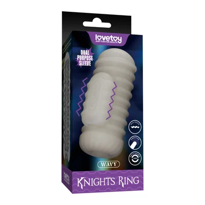 knights ring vibrating sleeve use for girth enhancement or as a masturbator