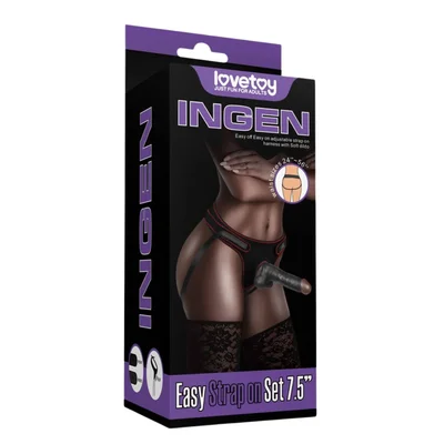 75 inch black easy strap on set
