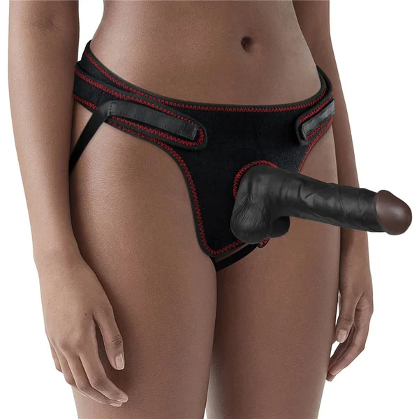 7.5 Inch Black Easy Strap-on Set — image 2 of 12