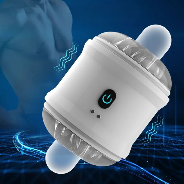Open-Ended Vibrating Male Masturbator - Ultra-Soft Nubby-Sleeve Hums Around Your Cock! — image 10 of 15
