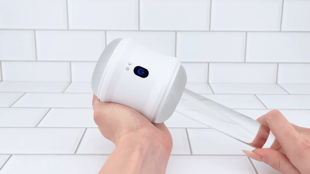 Open-Ended Vibrating Male Masturbator - Ultra-Soft Nubby-Sleeve Hums Around Your Cock! — image 8 of 15