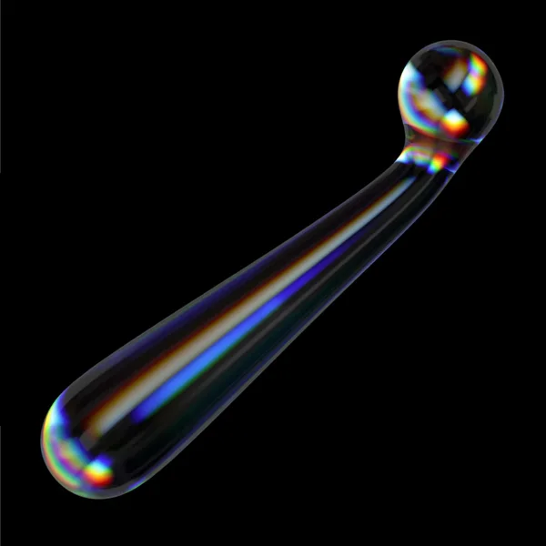 Dual-Ended Twilight Gleam Glass Dildo - Stunning Prismatic Shimmers! — image 3 of 8